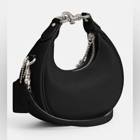 🖤🩶Coach NWT Black /Silver Jonie Crossbody Bag with Silver Hardware - Picture 2 of 7